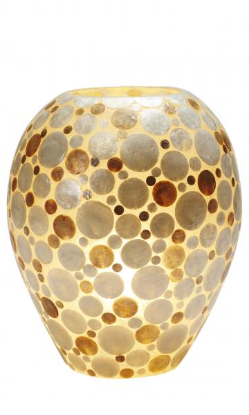 Perlmutt Lampe Riga Tischlampe